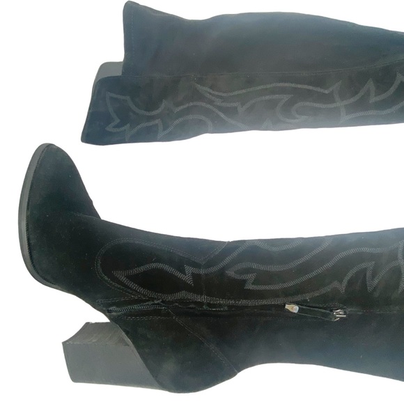 DOLCE VITA WOMEN’S SOLEI BOOT Black Western Knee High Heeled Boots Size 9 - Picture 4 of 15